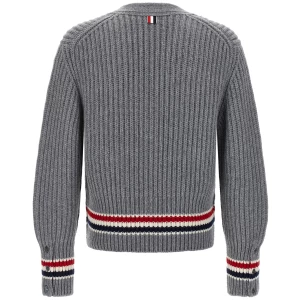 Thom Browne Rwb Tape Cardigan