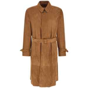 Brunello Cucinelli Suede Trench Coat