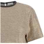Brunello Cucinelli Shiny Collar Detail T-shirt