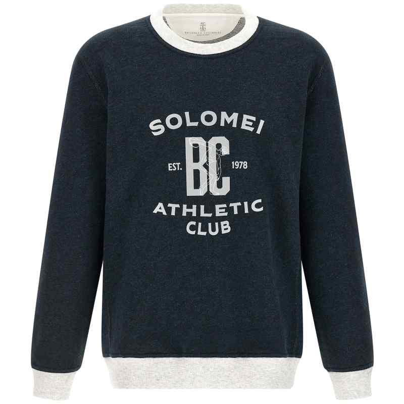 Brunello Cucinelli Cotton And Linen Sweatshirt