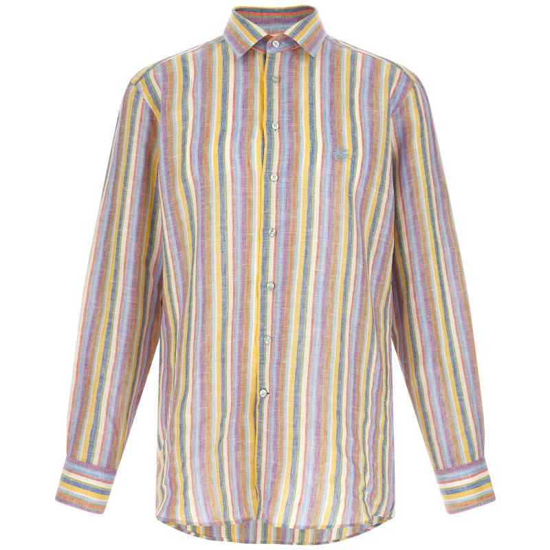 Etro Striped Linen Shirt Etro Striped Linen Shirt