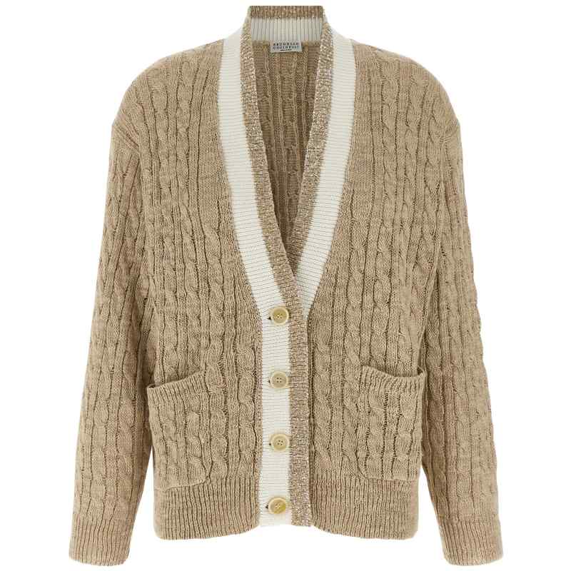 Brunello Cucinelli Braided Cardigan