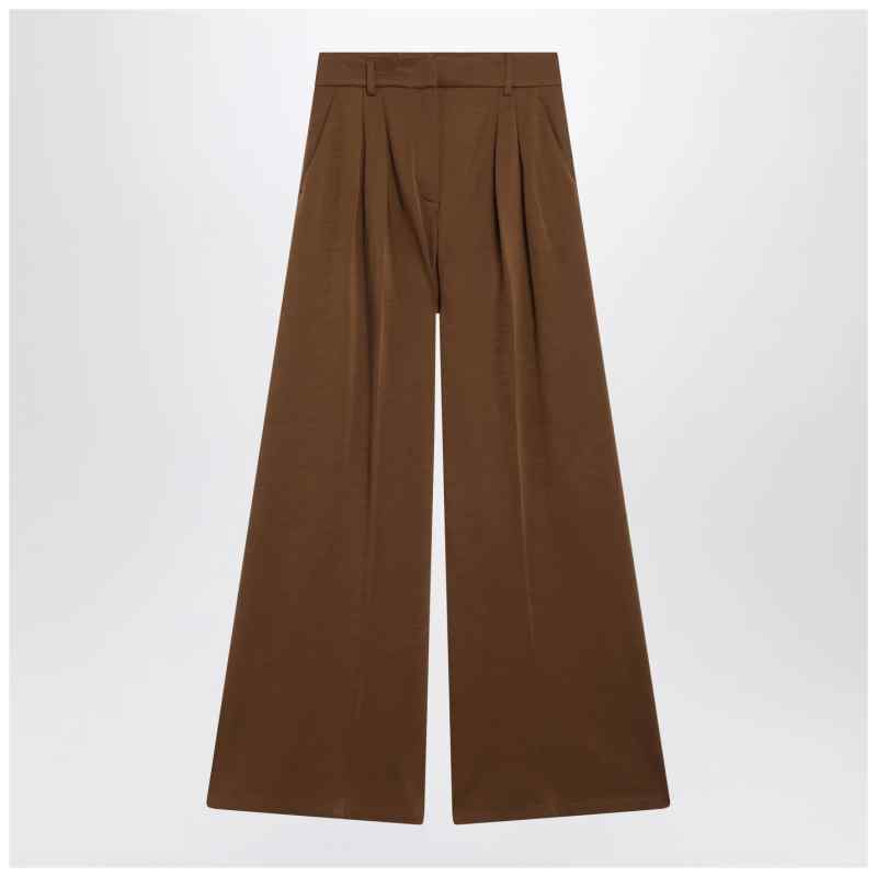 Max Mara Brown wool jersey trousers