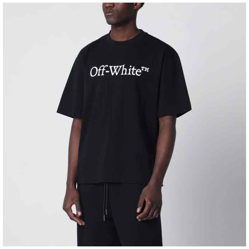Off-White™ Black T-shirt with logo print Off-White™ Black T-shirt with logo print