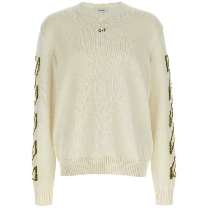 Off White Diag Outline Sweater