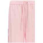 Off White Jacquard Satin Pajama Pants