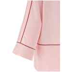 Off White Jacquard Satin New Roxy Pajama Shirt