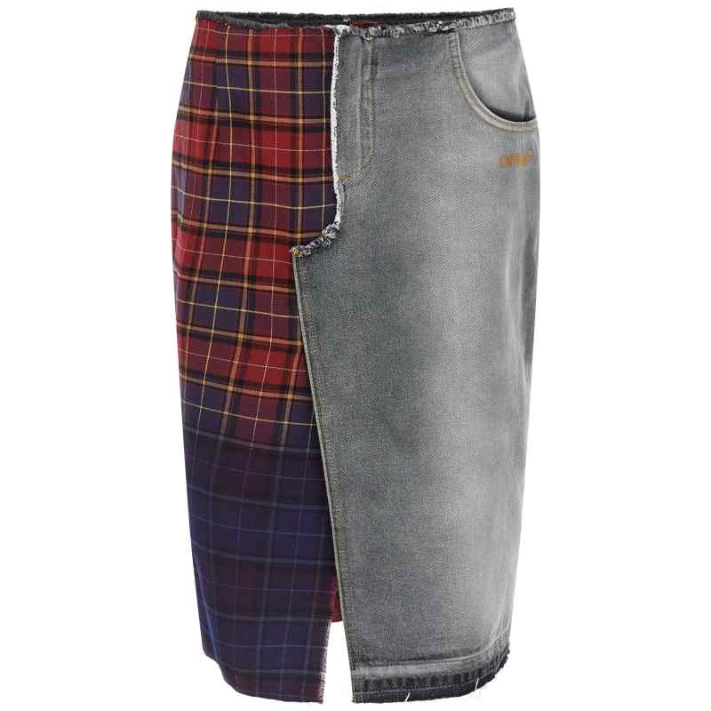 Off-white Patchwork Skirt Off-white Patchwork Skirt