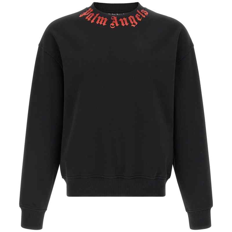 Palm Angels Neck Logo Sweatshirt