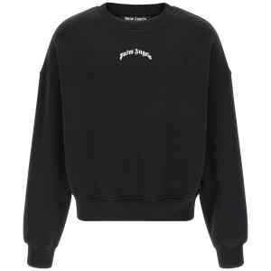 Palm Angels Back Curved Logo Sweatshirt