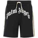 Palm Angels Curved Logo Track Bermuda Shorts