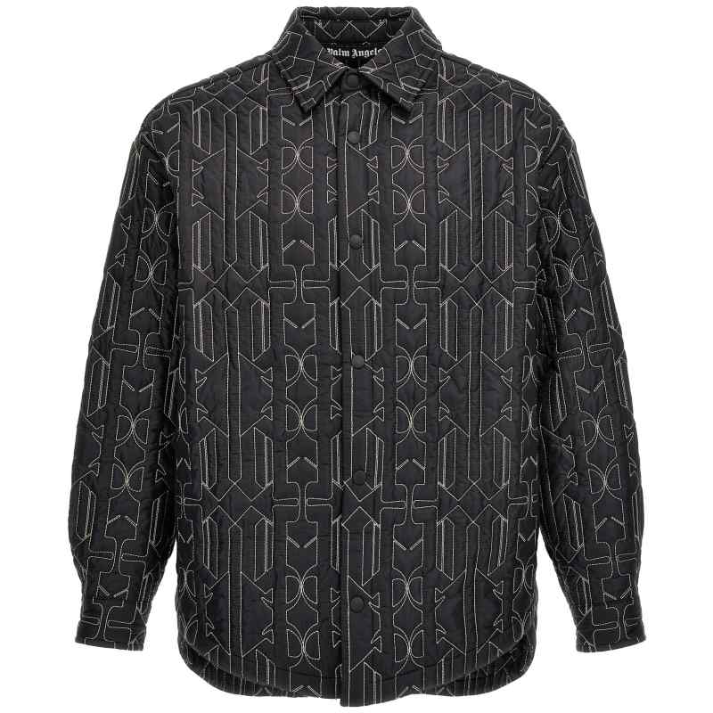 Palm Angels All Monogram Quilted Dover Jacket Palm Angels All Monogram Quilted Dover Jacket