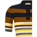 Marni Ribbed Wool Polo Shirt