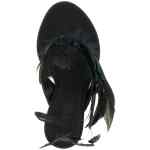 Paris Texas Lidia Feather Thong Mules