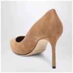 Jimmy Choo Romy 85 pumps in toffee colour suede