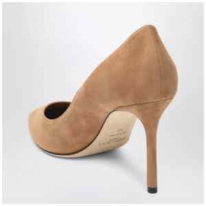 Jimmy Choo Romy 85 pumps in toffee colour suede