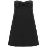 Self-Portrait Black Crepe Bandeau Mini Dress