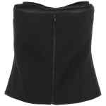 Self-Portrait Black Crepe Bandeau Top