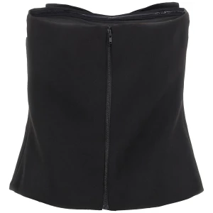 Self-Portrait Black Crepe Bandeau Top