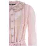 Self-Portrait Pink Pleated Georgette Midi Dresses