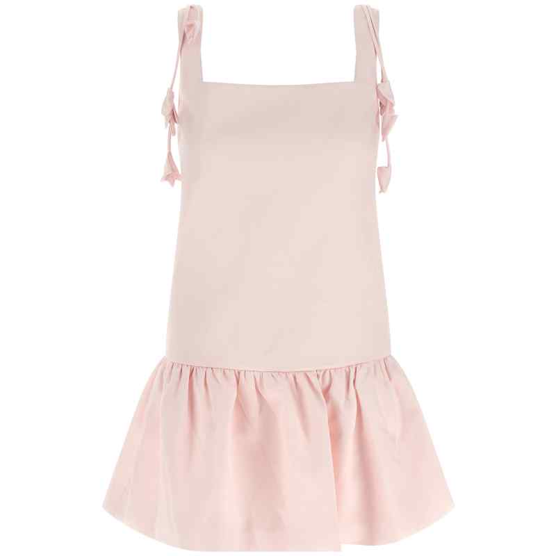 Self-Portrait Pink Flower Taffetà Dress