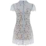 Self-Portrait Blue Guipure Lace Mini Dress