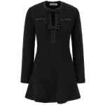 Self-Portrait Black Sequin Knit Mini Dress