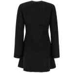 Self-Portrait Black Sequin Knit Mini Dress