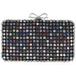 Self-Portrait Multi Crystal Chainmail Clutch