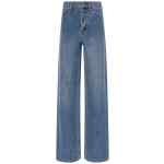 Self-Portrait Rhinestone Denim Straight Leg Jeans