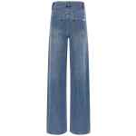 Self-Portrait Rhinestone Denim Straight Leg Jeans