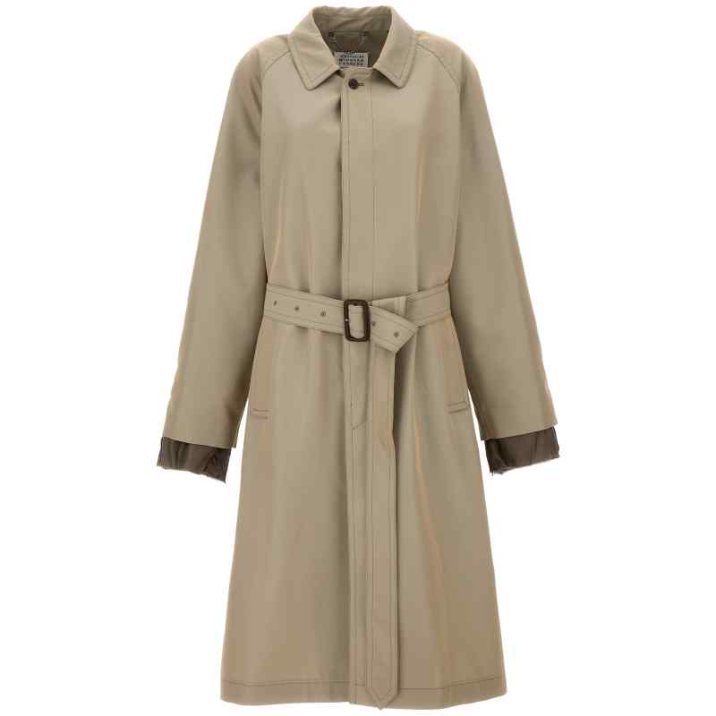 Maison Margiela Long Single-breasted Trench Coat