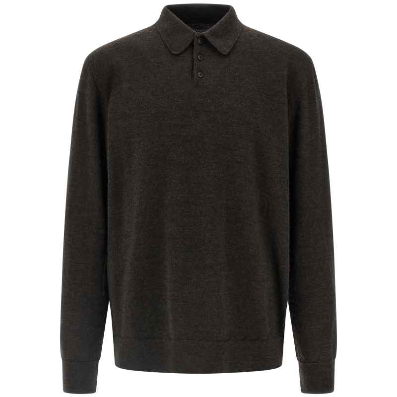 Maison Margiela Suede Patch Polo Shirt
