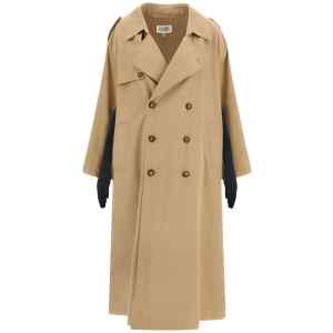 Mm6 Maison Margiela Trench Coat With Gloves