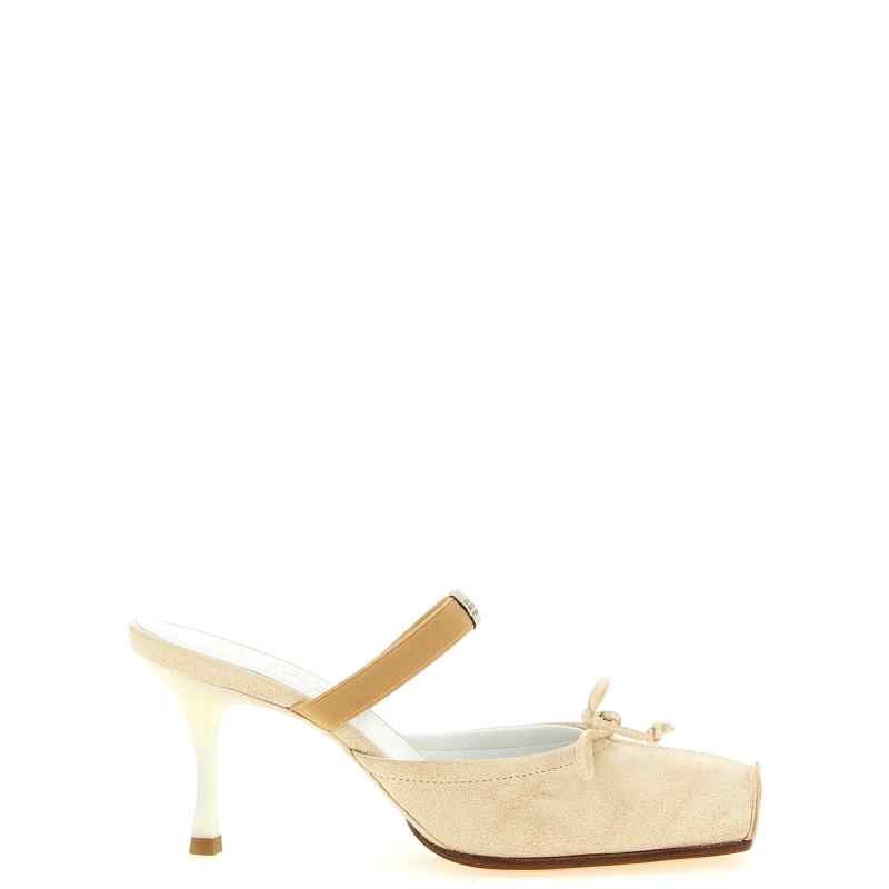 Mm6 Maison Margiela Square Toe Mules Mm6 Maison Margiela Square Toe Mules