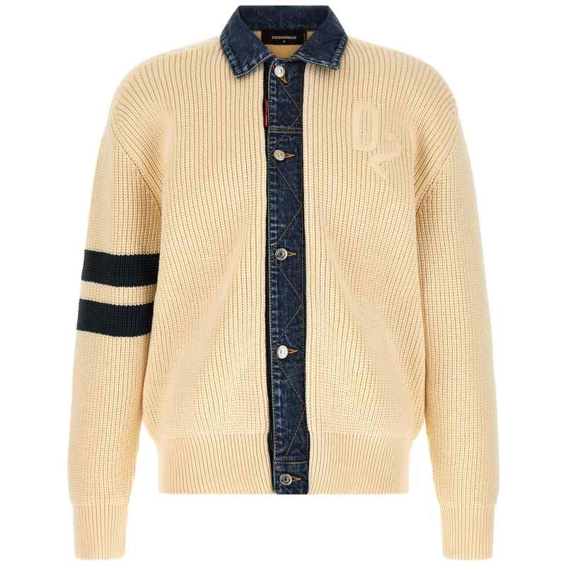 Dsquared2 Denim Mix D2 Cardigan