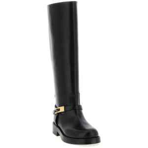 Elisabetta Franchi Logo Strap Boots