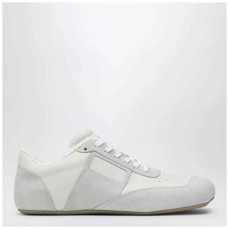 MM6 Maison Margiela White leather and suede Anatomic sneaker