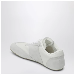 MM6 Maison Margiela White leather and suede Anatomic sneaker