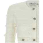 Self-Portrait Pointelle Diamante Cardigan