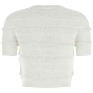 Self-Portrait Pointelle Knit Top