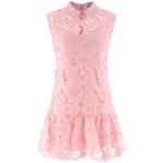 Self-Portrait Pink Lace Collared Dress