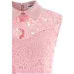 Self-Portrait Pink Lace Collared Dress