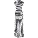 Self-Portrait Navy Stripe Jersey Maxi Dress