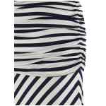 Self-Portrait Navy Stripe Jersey Maxi Dress