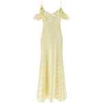 Self-Portrait Satin Striped Long Dress