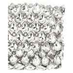 Self-Portrait Silver Crystal Chainmail Mini Clutch