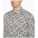 PT Torino White viscose striped shirt