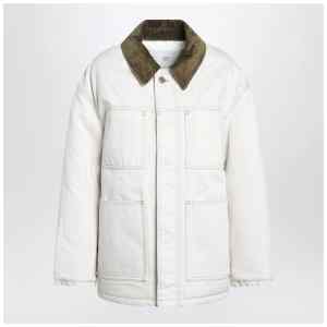 Ami Paris Ivory padded worker cotton jacket