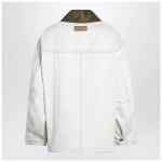 Ami Paris Ivory padded worker cotton jacket